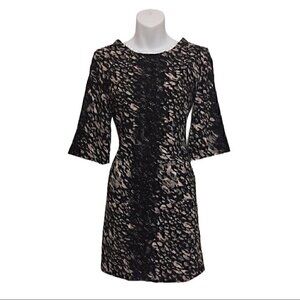 Xhiliration Black & White Print Dress